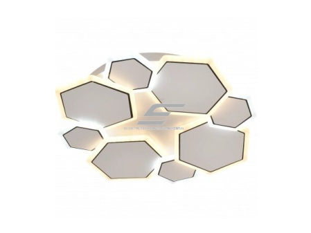 LED lubų šviestuvas | 68W | CCT 3000K/4000K/6000K | 5100lm | nuotolinis valdymas | 480 x 60mm | pilkos/juodos spalvos | IP20 | Optonica PD68-A7