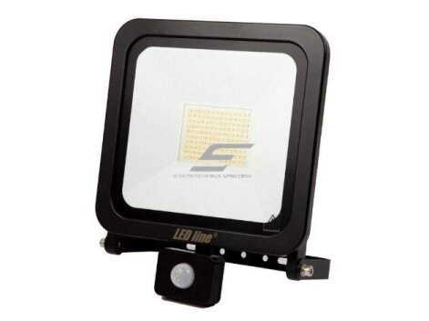 LED lauko teritorijos prožektorius su judesio jutikliu | 100W | 230V | 6000K | 80lm/W | IP65 | juodas | LED LINE | PHOTON | 5907777477033 LED lauko teritorijos prožektorius su judesio jutikliu | 100W | 230V | 6000K | 80lm/W | IP65 | juodas | LED LINE | PHOTON | 5907777477033