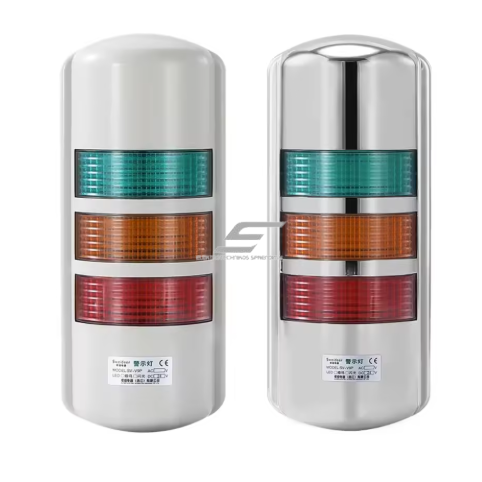 Wall-mounted LED warning beacon | with audible alarm signal | flashing / steady mode | DC24V | 3W | IP54 | for CNC machines | for industrial equipment 1 Wall-mounted LED warning beacon | with audible alarm signal | flashing / steady mode | DC24V | 3W | IP54 | for CNC machines | for industrial equipment 1