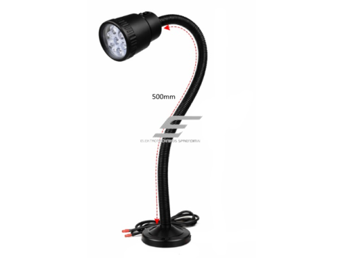 Magnetinis LED darbo šviestuvas | su lanksčia rankena | 7W | 6000K | 230V | dirbtuvėms, staklėms, siuvimo mašinoms | IP33 1