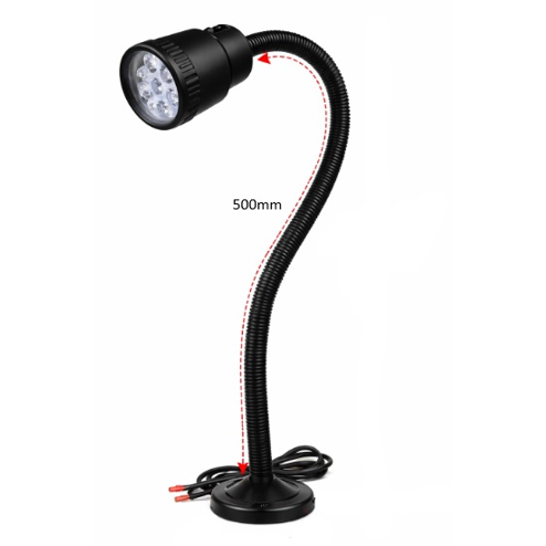 Magnetic LED Work Light | with flexible handle | 7W | 6000K | 230V | for workshops, machine tools, sewing machines | IP33 1