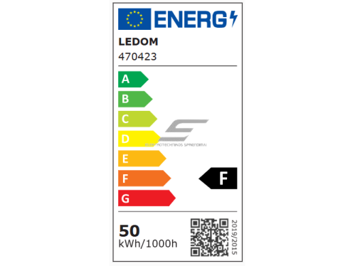 LED lauko teritorijos prožektorius | 50W | 230V | 4000K | 4000lm | IP65 | SMD | juodas | LEDOM | 5907777470423 1