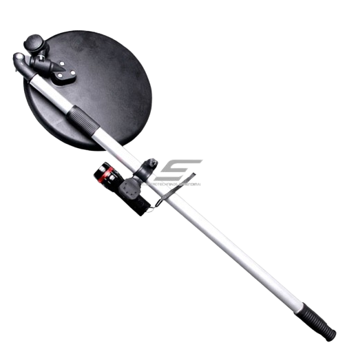 Teleskoopiline kontrollpeegel LED valgustiga | peegel Ø220mm | 64,5-112,5cm | alumiinium 2 Teleskoopiline kontrollpeegel LED valgustiga | peegel Ø220mm | 64,5-112,5cm | alumiinium 2