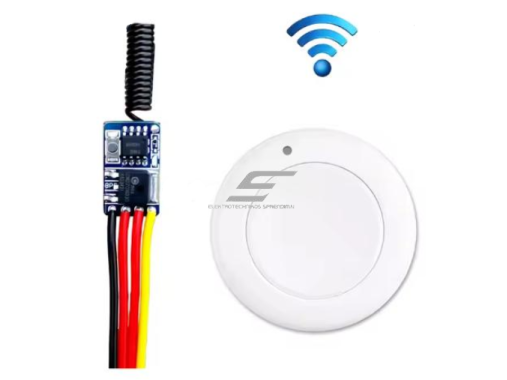 Belaidis LED ir įrangos nuotolinio valdymo jungiklis | 3,5-20V | 433MHz | baltas Belaidis LED ir įrangos nuotolinio valdymo jungiklis | 3,5-20V | 433MHz | baltas