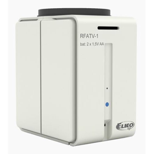 Bezprzewodowy sterownik zaworu grzejnikowego | 868-922MHz | 65x65x48mm | iNELS RF | RFATV-1