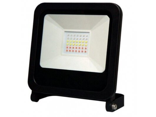 RGB LED lauko teritorijos prožektorius | 50W | 230V | IP65 | juodas | Bluetooth | TUYA | LED line | PHOTON | 5907777470492