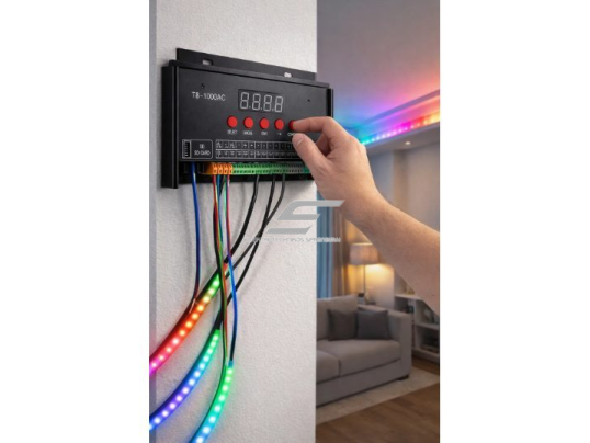 Programuojamas LED juostų valdiklis T8000AC | 8 kanalai | spalvoti efektai | WS2815 / WS2812B | 220V | iki 8192 pikselių 3 Programuojamas LED juostų valdiklis T8000AC | 8 kanalai | spalvoti efektai | WS2815 / WS2812B | 220V | iki 8192 pikselių 3