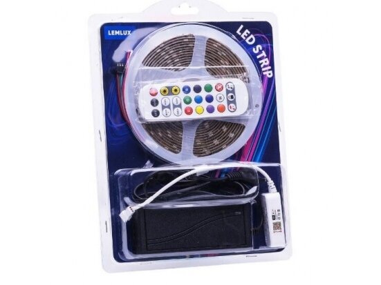Hermetiškos | lanksčios LED juostos rinkinys | 14.4W/m | 12V | RGB IC skaitmeninė | 60LED/m | IP65 | 5m | su maitinimo šaltiniu ir valdikliu | TUYA | Wi-Fi | WS2811-60RGB-SET | 4772081004142