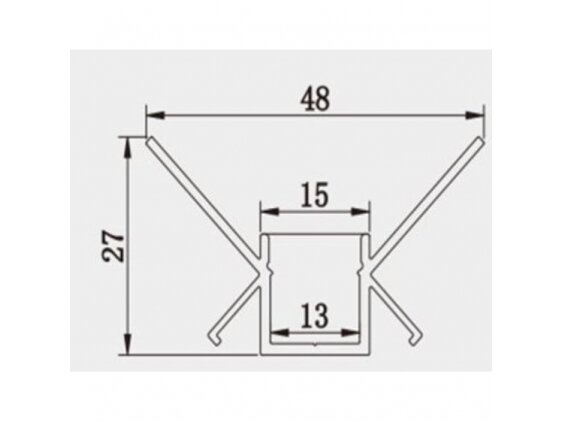 Profilis LED juostai | O-tipo | 3m | tinkuojamas (po tinku, gipsu) | 4772124005075 1 Profilis LED juostai | O-tipo | 3m | tinkuojamas (po tinku, gipsu) | 4772124005075 1