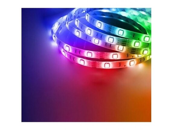 LED juostos komplektas su Wi-Fi valdikliu ir maitinimo šaltiniu | 24W | 5VDC | RGB | 10m | Smart Life | TUYA | Gosund | SL3 | 6972391282324 2