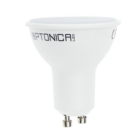 LED spuldze GU10 Optonica SP7-A3 | piltuves formas | 7 W | 4500K | 400 lm | 110° | 50 × 57 mm | balta | IP20 LED spuldze GU10 Optonica SP7-A3 | piltuves formas | 7 W | 4500K | 400 lm | 110° | 50 × 57 mm | balta | IP20