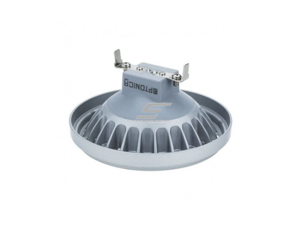 Kryptinė LED lemputė G53 Optonica SP15-A3 | disko formos | 15 W | 2700 K | 1050 lm | 30° | 111 × 58 mm | sidabrinė | IP20 1