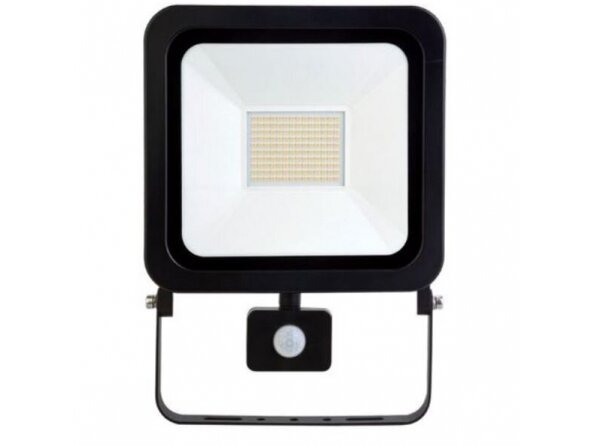 LED lauko teritorijos prožektorius su judesio jutikliu | 100W | 230V | 4000K | 8000lm | IP65 | juodas | LED LINE | PHOTON | 5907777470485 LED lauko teritorijos prožektorius su judesio jutikliu | 100W | 230V | 4000K | 8000lm | IP65 | juodas | LED LINE | PHOTON | 5907777470485