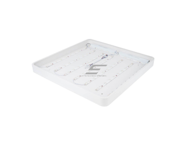 LED lubų šviestuvas | kvadratinis | 64W | 4500K | 4800lm | 600 x 600 mm | virštinkinis | baltas | IP20 | Optonica PD64-A2   1