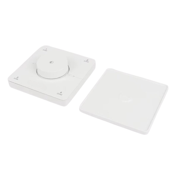 Wireless LED lighting dimmer controller | dimmer | brightness and color temperature control | CCT | 86x86mm | 4 zones | 2.4 GHz | white 2
