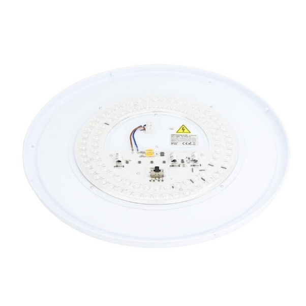 LED griestu gaismeklis | 36W | CCT 3000K/4000K/6000K | 2700lm | 485 x 65mm | melnā/baltā krāsa | IP20 | Optonica PD36-A7 2