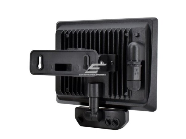 LED lauko teritorijos prožektorius su judesio jutikliu | 50W | 230V | 4000K | 4500lm | IP65 | juodas | Bemko | C65-LFX-050BL-4K-PIR 1