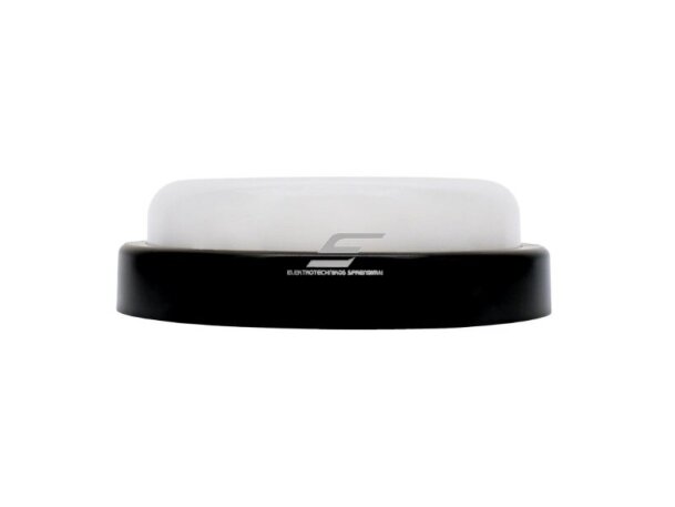 Hermetinis LED šviestuvas | 12W | 230V | 4000K | 1150lm | Ø178x51mm | apvalus | virštinkinis | IP54 | juodas | Bemko | C45-KAN2-12-BLR-4K-MS | 5900280968470 1
