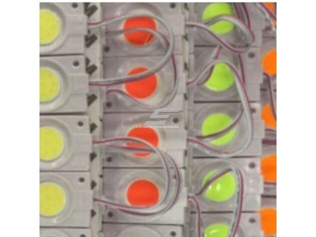 LED modulis | COB | 2,4W | 12V | mėlynas | 200-220lm | 48x38mm | IP65 | 4779041469539