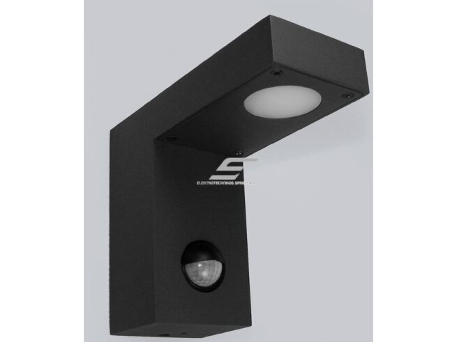 LED fasadinis | sieninis lauko šviestuvas | 7W | 230V | 2500-3000K | 230lm | su PIR judesio jutikliu | IP54 | juodas | Laia LED fasadinis | sieninis lauko šviestuvas | 7W | 230V | 2500-3000K | 230lm | su PIR judesio jutikliu | IP54 | juodas | Laia