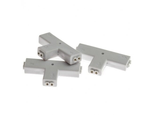 Kontaktas | jungtis LED juostai | 12V | 2pin | 8mm | T tipo | tvirtas Kontaktas | jungtis LED juostai | 12V | 2pin | 8mm | T tipo | tvirtas