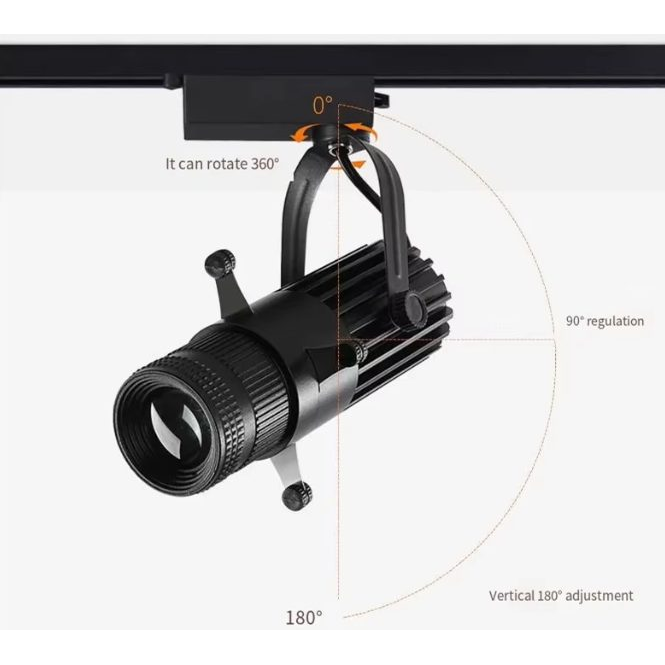 LED virziena griestu gaismeklis | COB | 15 W | 240 lm | regulējams leņķis | dimmējams | 3500 K | melns | IP44 | alumīnijs 1