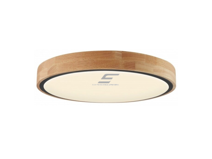 LED lubų šviestuvas | 60W | CCT 3000K/4000K/6000K | 4500lm | nuotolinis valdymas | 510 x 85mm | medžio/juodos spalvos | IP20 | Optonica PD60-A7