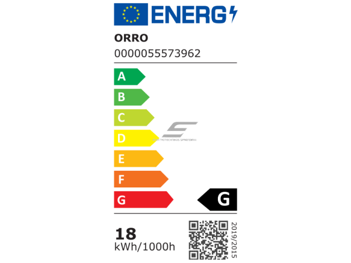 LED lemputė E27 | 18W | 6000K | 1400lm | ORRO | 55025 | A530300097 1