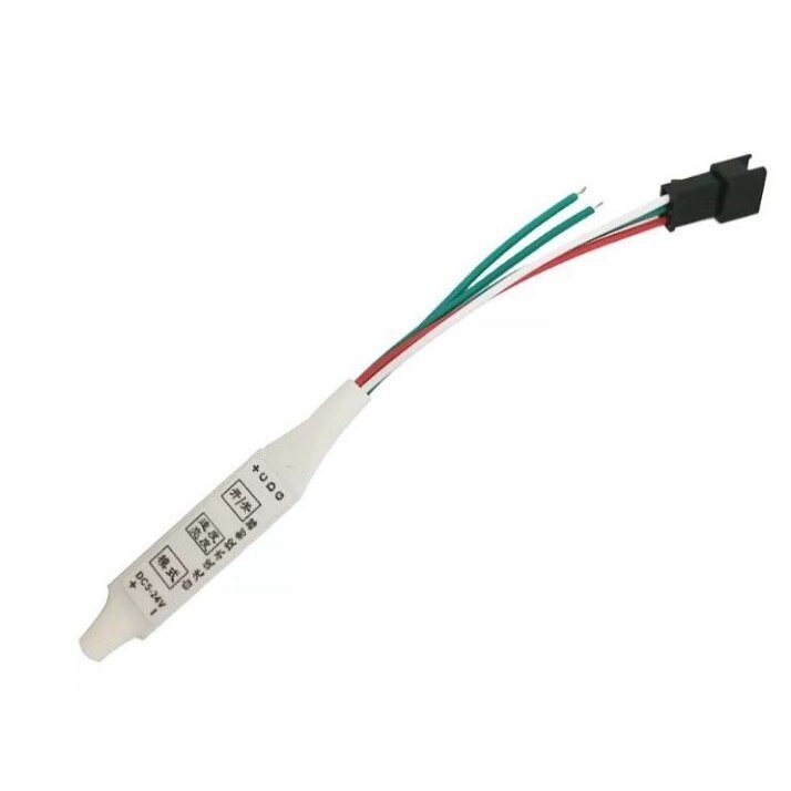 Sterownik cyfrowych taśm LED jednokolorowych | 5-24VDC | WS2811 | z stykami do zewnętrznego przełącznika