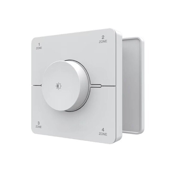 Wireless LED lighting dimmer controller | dimmer | brightness and color temperature control | CCT | 86x86mm | 4 zones | 2.4 GHz | white Wireless LED lighting dimmer controller | dimmer | brightness and color temperature control | CCT | 86x86mm | 4 zones | 2.4 GHz | white