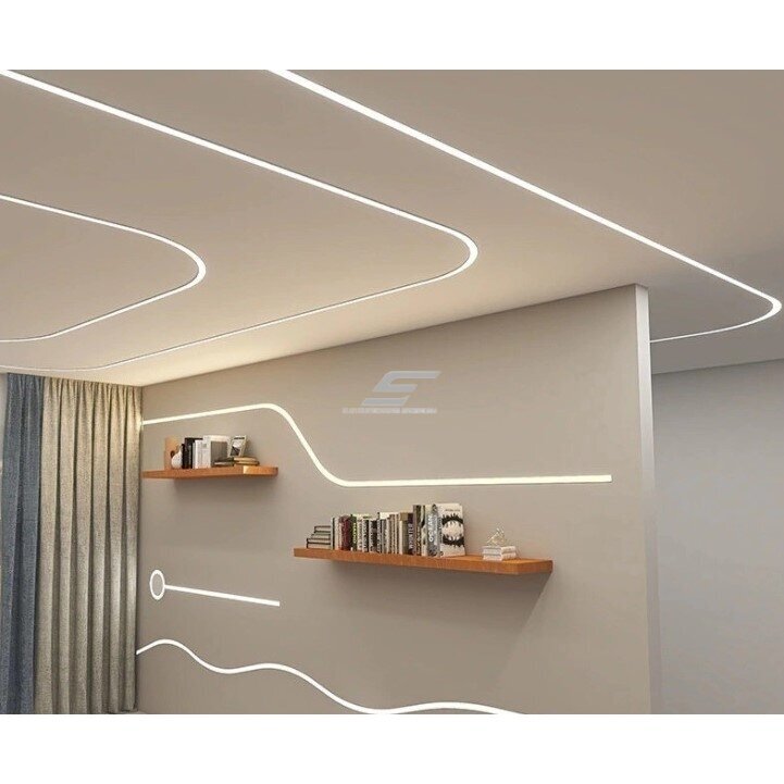 Sissekeevitatud paindlik profiil LED ribadele | krohvitav (krohvi alla) | alumiinium | 3m 3 Sissekeevitatud paindlik profiil LED ribadele | krohvitav (krohvi alla) | alumiinium | 3m 3