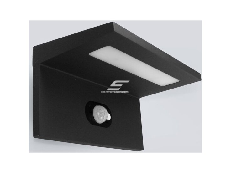 LED fasadinis | sieninis lauko šviestuvas | 2,5W | 230V | 2500-3000K | 200lm | su saulės baterija | su PIR judesio jutikliu | IP54 | juodas | Amas LED fasadinis | sieninis lauko šviestuvas | 2,5W | 230V | 2500-3000K | 200lm | su saulės baterija | su PIR judesio jutikliu | IP54 | juodas | Amas