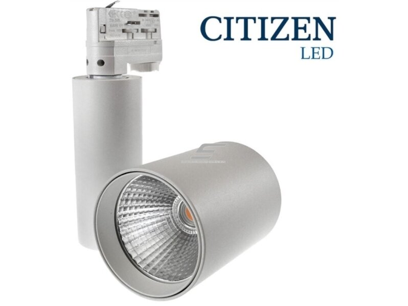LED šviestuvas ant bėgelio | nukreipiamo spindulio | 40W | 230V | 3000K | 3200lm | Ø100x135mm | IP20 | CITIZEN | TRYCO | Track light LED LED šviestuvas ant bėgelio | nukreipiamo spindulio | 40W | 230V | 3000K | 3200lm | Ø100x135mm | IP20 | CITIZEN | TRYCO | Track light LED
