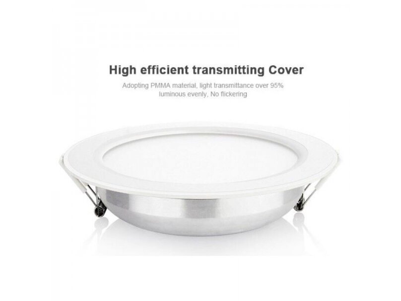 LED panelė | 6W | 86-265V | RGB+2700-6500K | 550-600lm | Ø118x38mm | apvali | įleidžiama | RGB+CCT | Mi Light | ML-FUT068 | 8719925004629 LED panelė | 6W | 86-265V | RGB+2700-6500K | 550-600lm | Ø118x38mm | apvali | įleidžiama | RGB+CCT | Mi Light | ML-FUT068 | 8719925004629