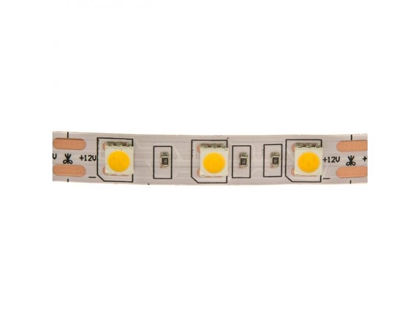 Nehermetiška LED juosta | 14,4W/m | 12VDC | 4000K | IP20 | 60LED/m | SMD5050 Nehermetiška LED juosta | 14,4W/m | 12VDC | 4000K | IP20 | 60LED/m | SMD5050