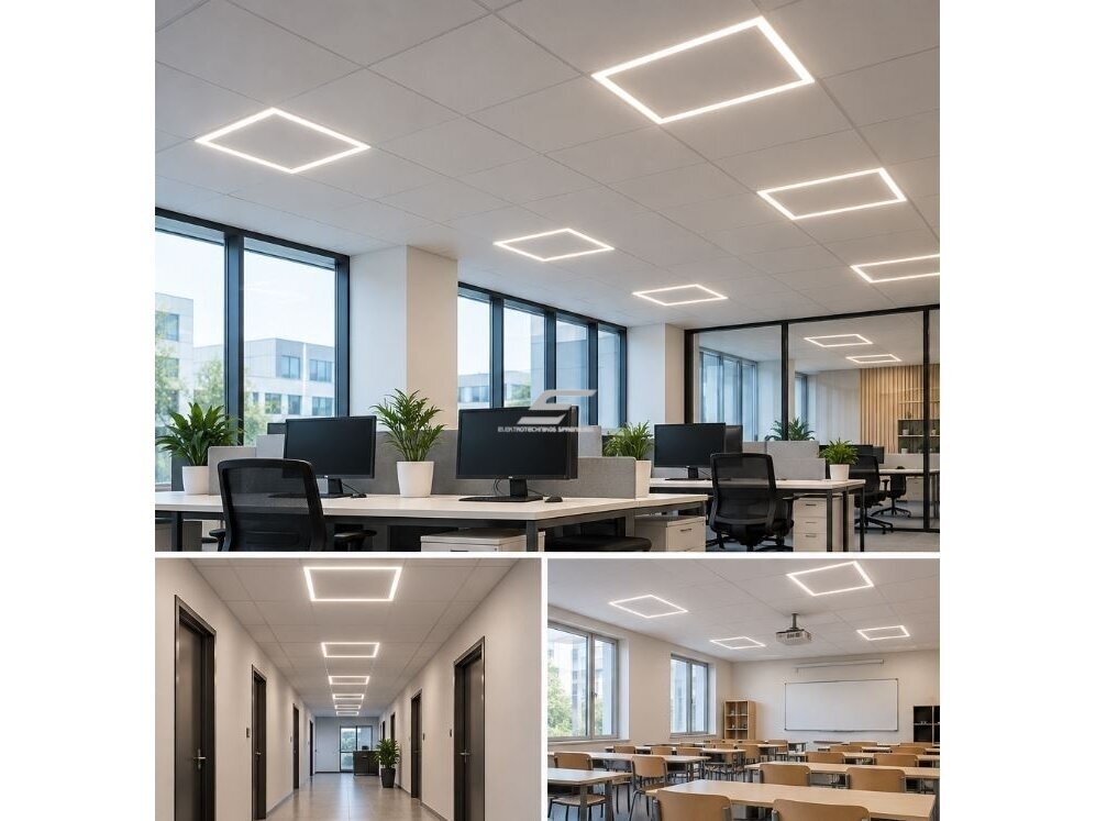 LED rėmelis | montuojamas į "Armstrong" lubas | 40W | 175-260V | 4000K | 100lm/W | 595x595mm 2 LED rėmelis | montuojamas į "Armstrong" lubas | 40W | 175-260V | 4000K | 100lm/W | 595x595mm 2