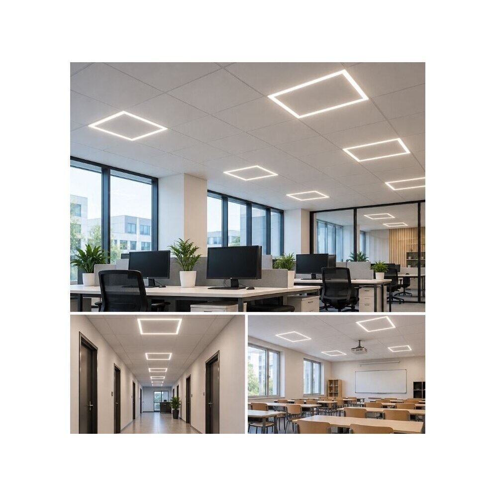 LED frame light | for installation in Armstrong ceilings | 40W | 175–260V | 4000K | 100lm/W | 595x595mm 2