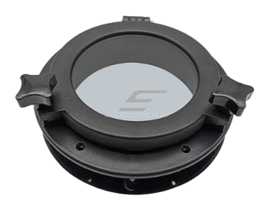 Revizinis liukas su langu | Ø147mm | plastikinis | juodas 1 Revizinis liukas su langu | Ø147mm | plastikinis | juodas 1