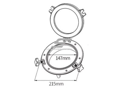 Revizinis liukas su langu | Ø147mm | plastikinis | juodas 3 Revizinis liukas su langu | Ø147mm | plastikinis | juodas 3