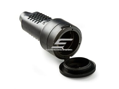 Kištukinis lizdas | schuko | nešiojamas | ant laido | 16A | 250V | 2P+E | tiesus | su dangteliu | gumuotas | IP44 | juodas | FAMATEL | 2108 Kištukinis lizdas | schuko | nešiojamas | ant laido | 16A | 250V | 2P+E | tiesus | su dangteliu | gumuotas | IP44 | juodas | FAMATEL | 2108