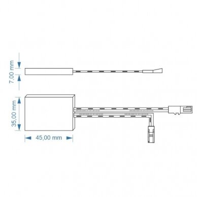 Touch switch for installation behind mirror | 12/24VDC | 5A 1