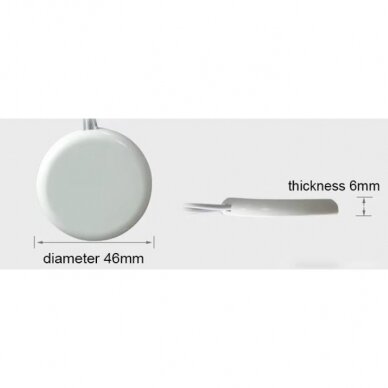 Puutelüliti | andur | dimmer | 12-24V | 2-4A | Ø47x6mm | USB ühendusega | valge 2 Puutelüliti | andur | dimmer | 12-24V | 2-4A | Ø47x6mm | USB ühendusega | valge 2