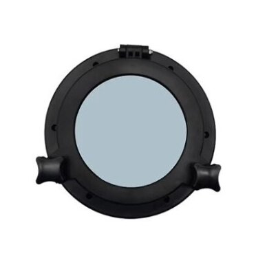 Access hatch with window | Ø147mm | plastic | black 2 Access hatch with window | Ø147mm | plastic | black 2