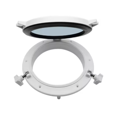 Luk rewizyjny z oknem | Ø147mm | plastikowy | biały Luk rewizyjny z oknem | Ø147mm | plastikowy | biały