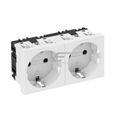 Gniazdko | 2-miejscowe | 45 mod | 16A | 250V | schuko | z uziemieniem | podtynkowe | białe | 6120022 STD-DO RW2 OBO Bettermann Gniazdko | 2-miejscowe | 45 mod | 16A | 250V | schuko | z uziemieniem | podtynkowe | białe | 6120022 STD-DO RW2 OBO Bettermann