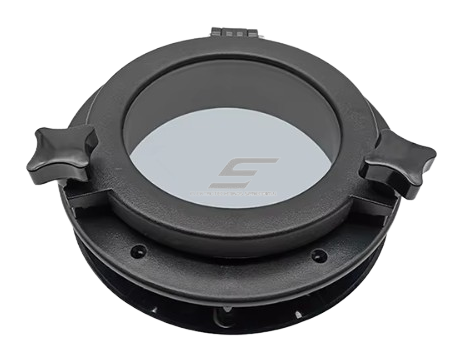 Revizinis liukas su langu | Ø147mm | plastikinis | juodas 1 Revizinis liukas su langu | Ø147mm | plastikinis | juodas 1
