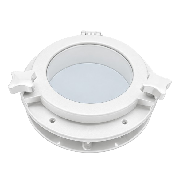 Luk rewizyjny z oknem | Ø147mm | plastikowy | biały 1