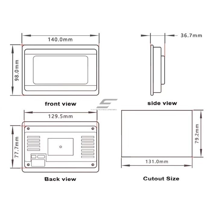 Ekran dotykowy | panel | 24V | HMI-PLC | RS232 | RS485 | Modbus RTU 4 Ekran dotykowy | panel | 24V | HMI-PLC | RS232 | RS485 | Modbus RTU 4