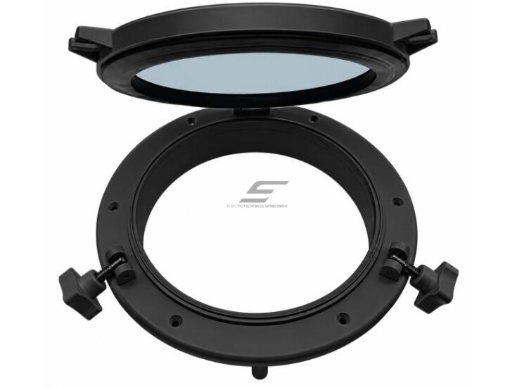 Revizinis liukas su langu | Ø147mm | plastikinis | juodas Revizinis liukas su langu | Ø147mm | plastikinis | juodas