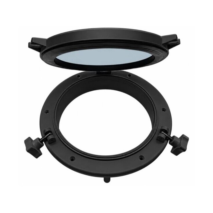 Access hatch with window | Ø147mm | plastic | black